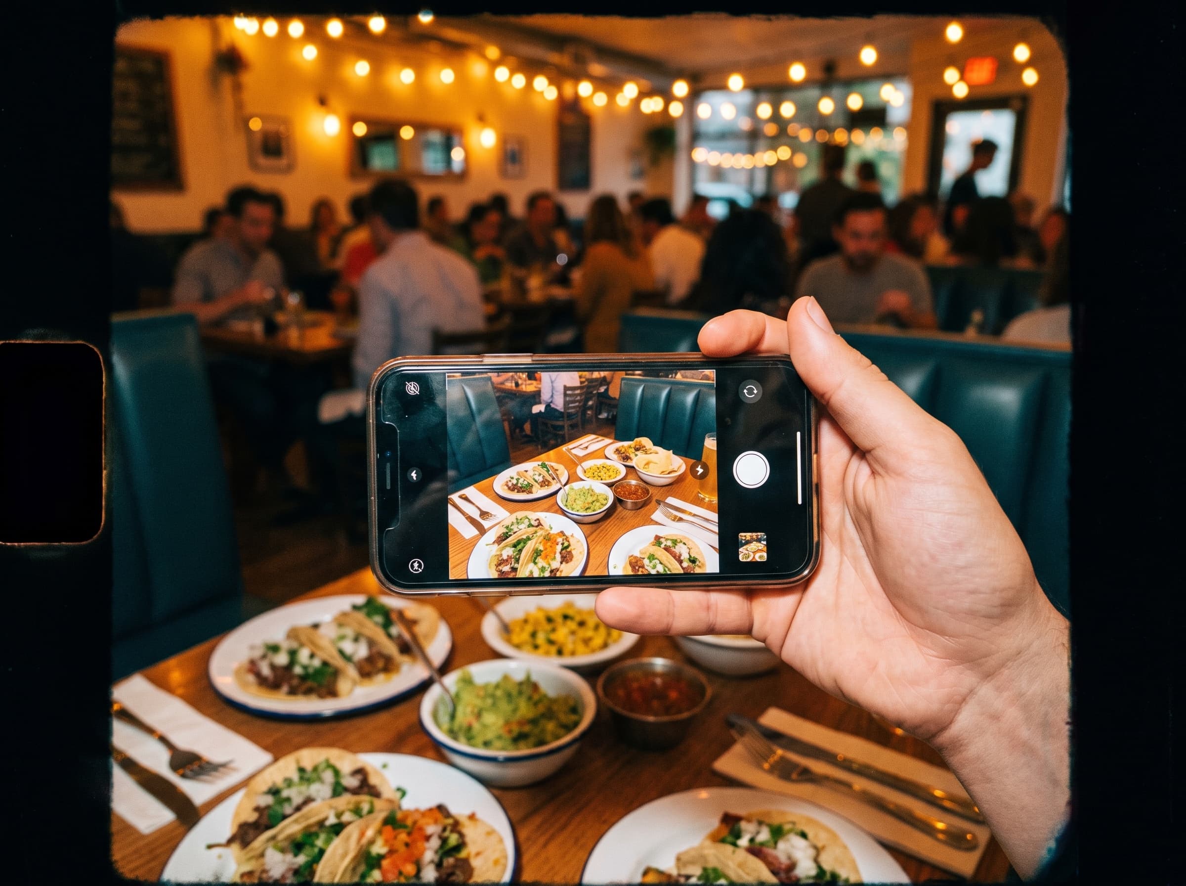 Phone showing archetype-driven IG feed with labels